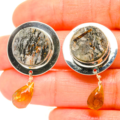 Astrophyllite Earrings handcrafted by Ana Silver Co - EARR426256