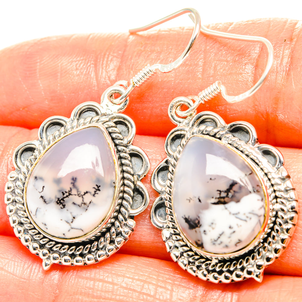 Dendritic Opal Earrings handcrafted by Ana Silver Co - EARR426258