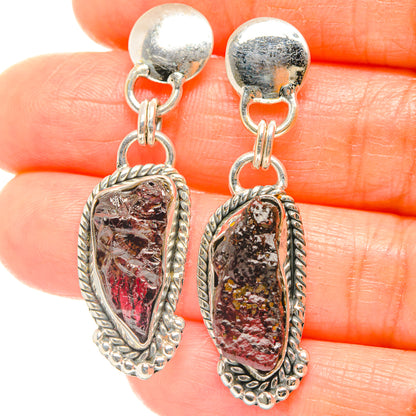 Garnet Earrings handcrafted by Ana Silver Co - EARR426273