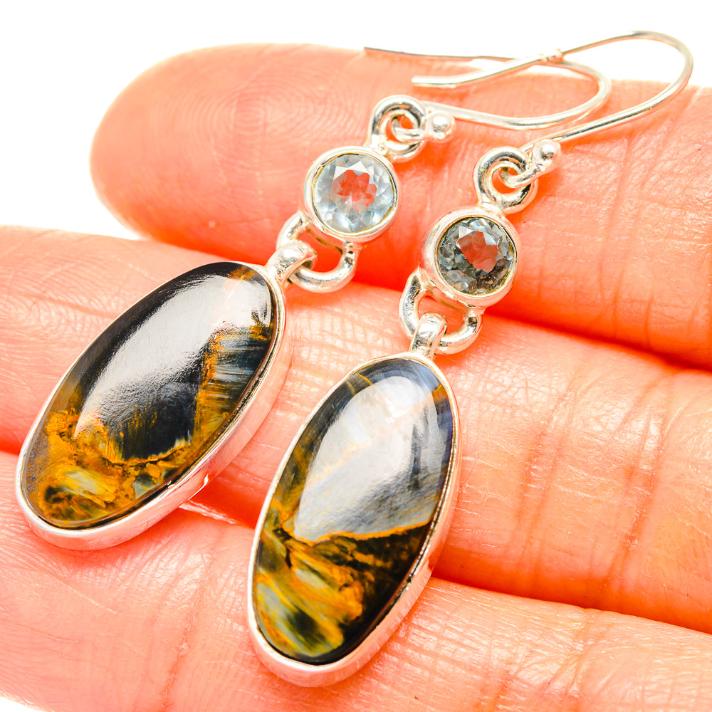 Pietersite Earrings handcrafted by Ana Silver Co - EARR426275