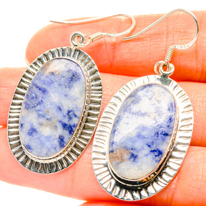 Sodalite Earrings handcrafted by Ana Silver Co - EARR426284