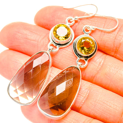Smoky Quartz Earrings handcrafted by Ana Silver Co - EARR426285