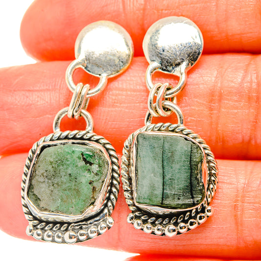 Emerald Earrings handcrafted by Ana Silver Co - EARR426291