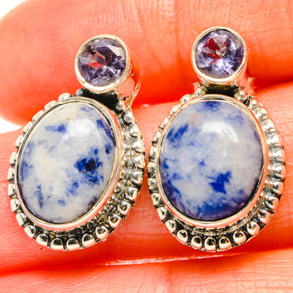 Sodalite Earrings handcrafted by Ana Silver Co - EARR426292