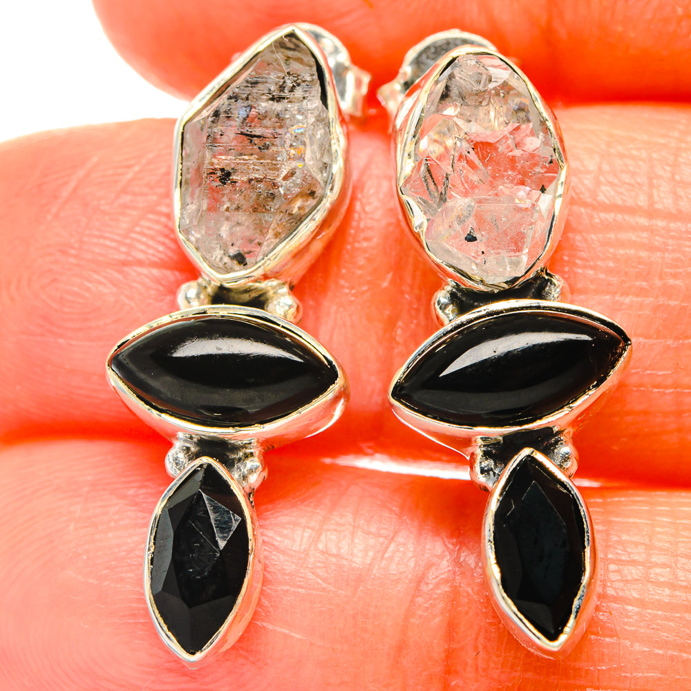 Herkimer Diamond Earrings handcrafted by Ana Silver Co - EARR426298