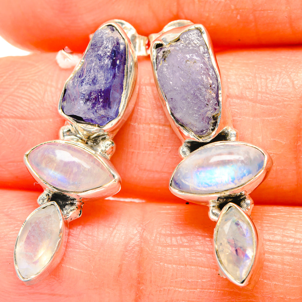 Tanzanite Earrings handcrafted by Ana Silver Co - EARR426318