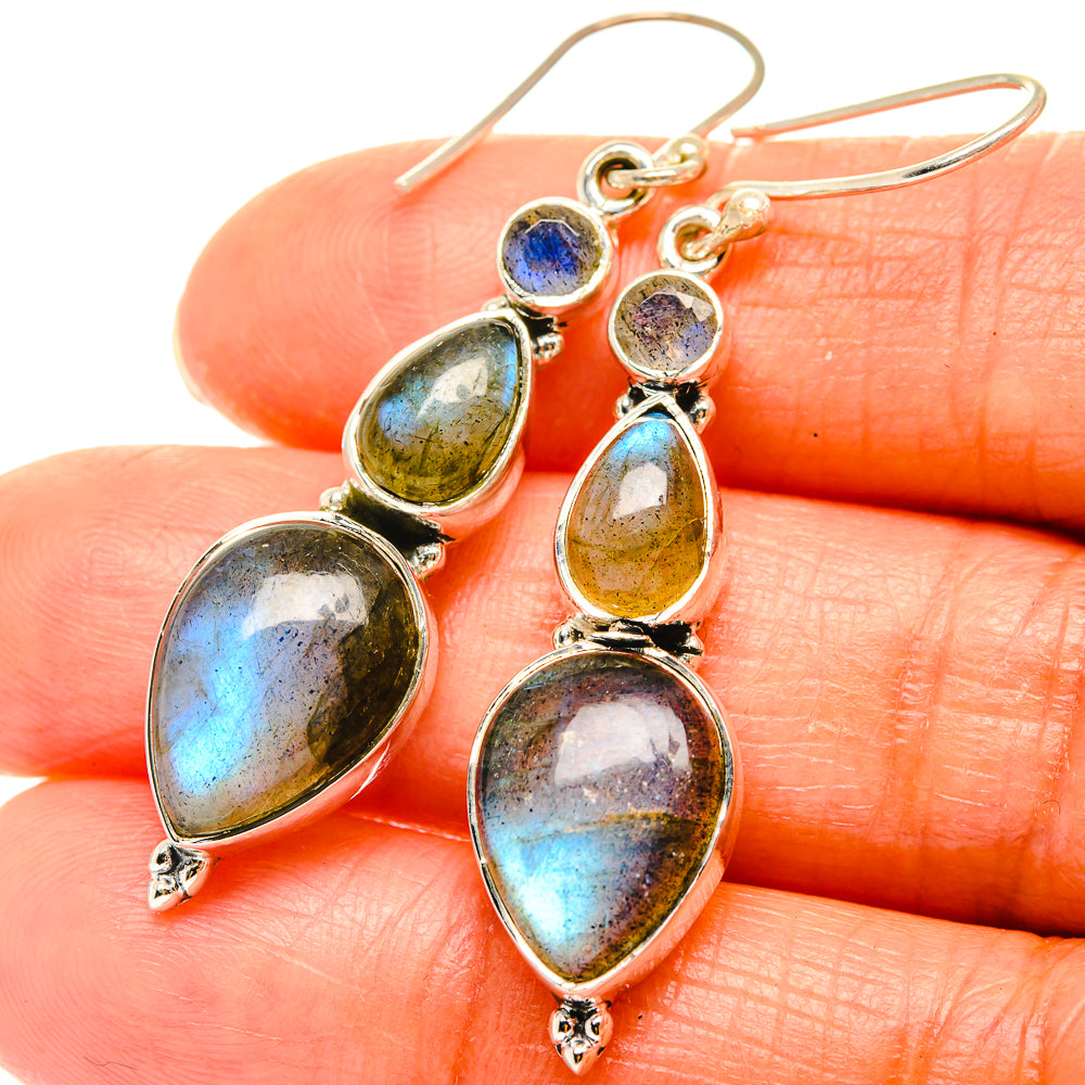 Labradorite Earrings handcrafted by Ana Silver Co - EARR426319