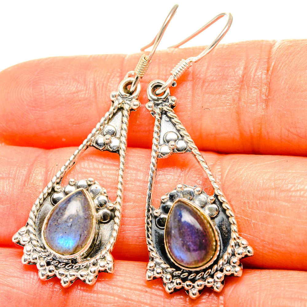 Labradorite Earrings handcrafted by Ana Silver Co - EARR426320