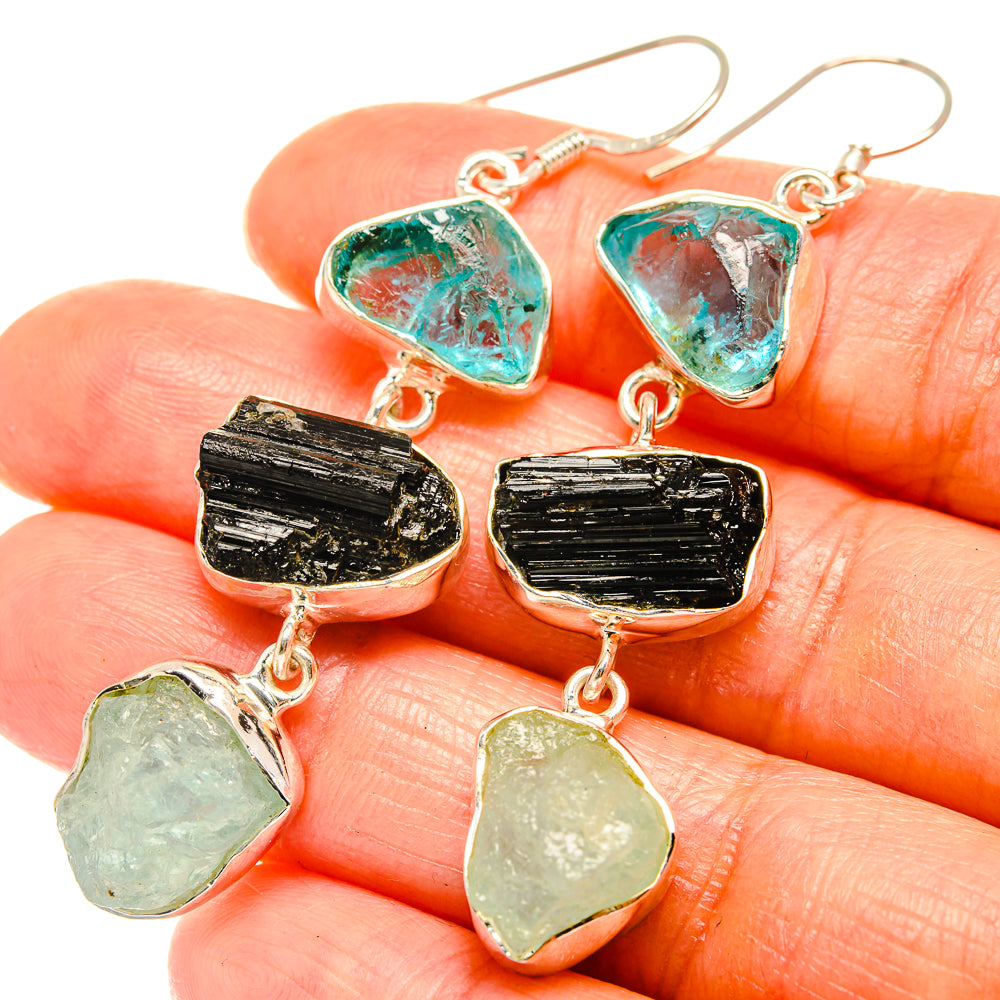 Aquamarine Earrings handcrafted by Ana Silver Co - EARR426333