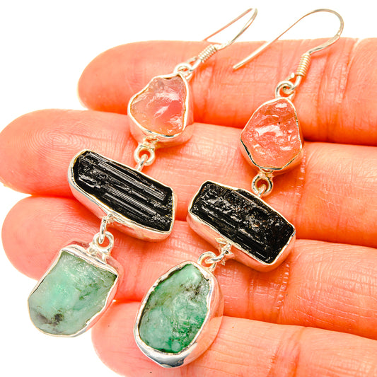 Emerald Earrings handcrafted by Ana Silver Co - EARR426335