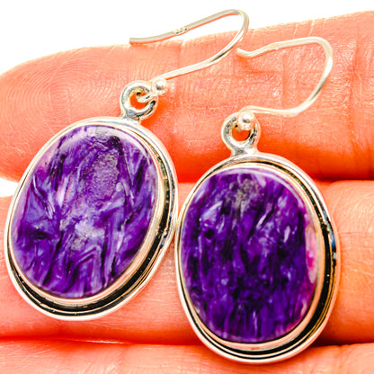 Seraphinite Earrings handcrafted by Ana Silver Co - EARR426350