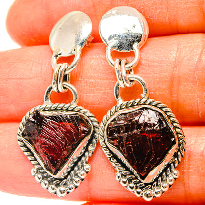 Garnet Earrings handcrafted by Ana Silver Co - EARR426357