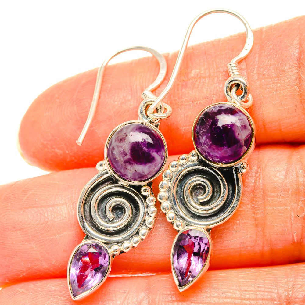 Amethyst Earrings handcrafted by Ana Silver Co - EARR426369
