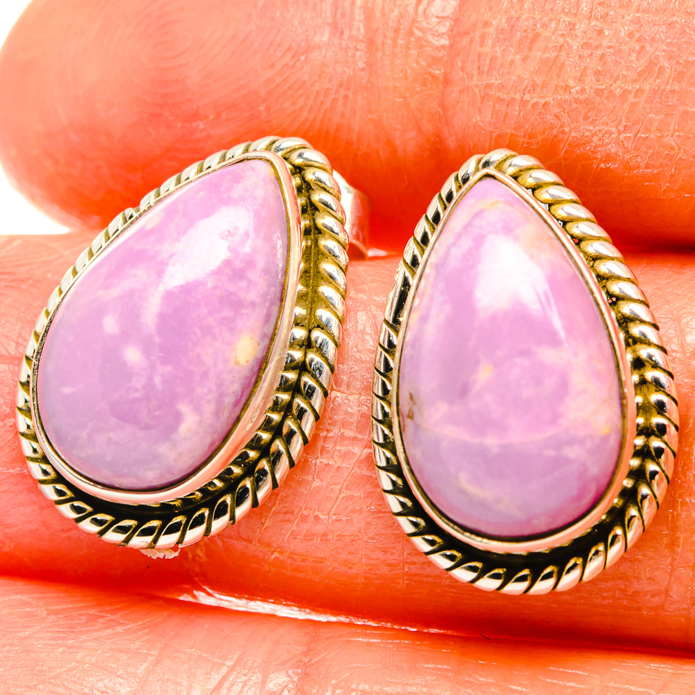 Phosphosiderite Earrings handcrafted by Ana Silver Co - EARR426399