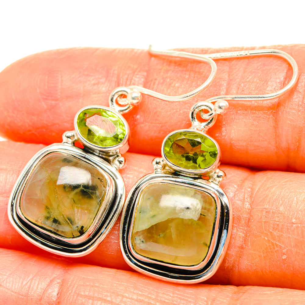 Prehnite Earrings handcrafted by Ana Silver Co - EARR426404