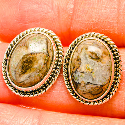 Butterfly Jasper Earrings handcrafted by Ana Silver Co - EARR426425