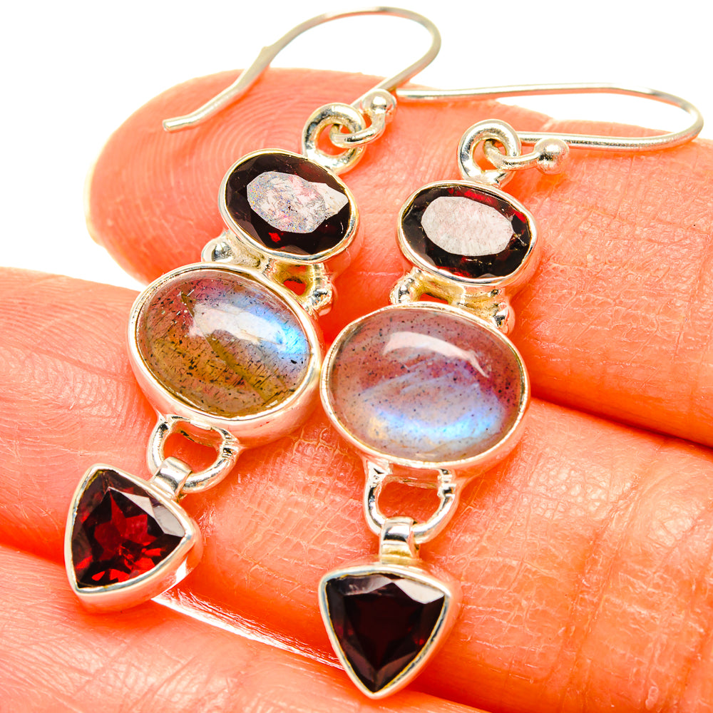 Labradorite Earrings handcrafted by Ana Silver Co - EARR426428