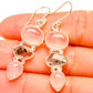 Rose Quartz Earrings handcrafted by Ana Silver Co - EARR426445