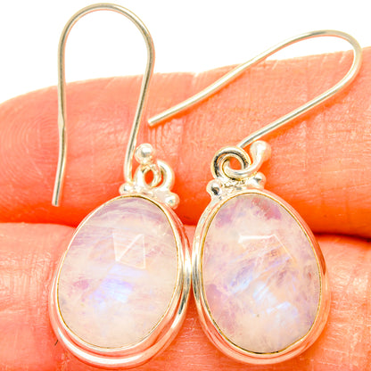 Rainbow Moonstone Earrings handcrafted by Ana Silver Co - EARR426454