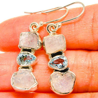 Rainbow Moonstone Earrings handcrafted by Ana Silver Co - EARR426457