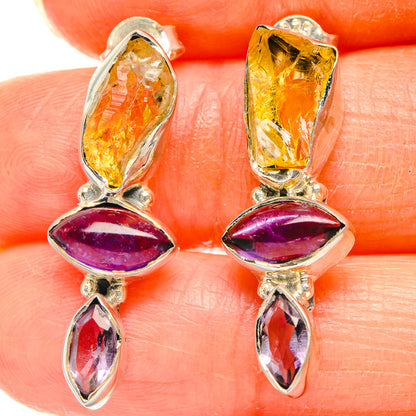 Citrine Earrings handcrafted by Ana Silver Co - EARR426460