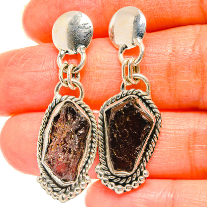 Garnet Earrings handcrafted by Ana Silver Co - EARR426469
