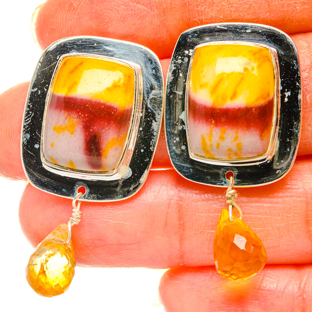 Mookaite Earrings handcrafted by Ana Silver Co - EARR426478