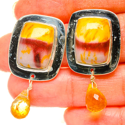Mookaite Earrings handcrafted by Ana Silver Co - EARR426478