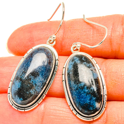 Shattuckite Earrings handcrafted by Ana Silver Co - EARR426482