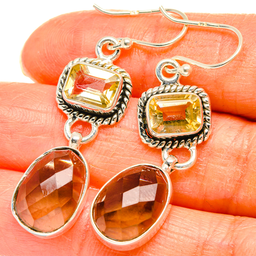 Smoky Quartz Earrings handcrafted by Ana Silver Co - EARR426484