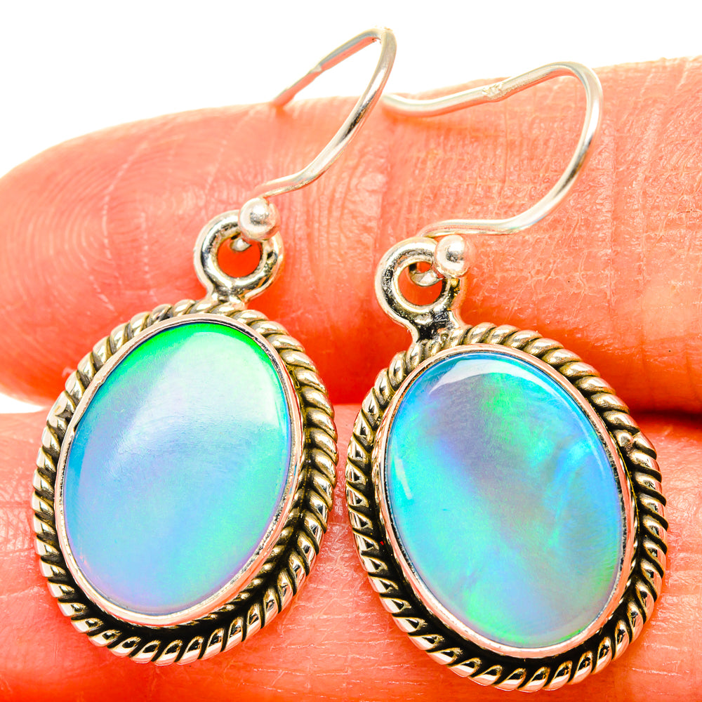 Aura Opal Earrings handcrafted by Ana Silver Co - EARR426488