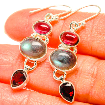 Labradorite Earrings handcrafted by Ana Silver Co - EARR426489
