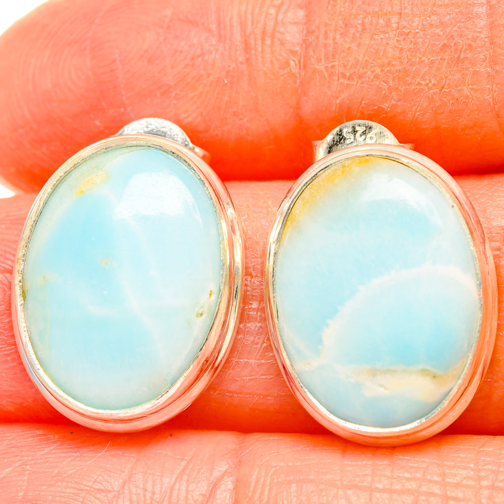 Larimar Earrings handcrafted by Ana Silver Co - EARR426494