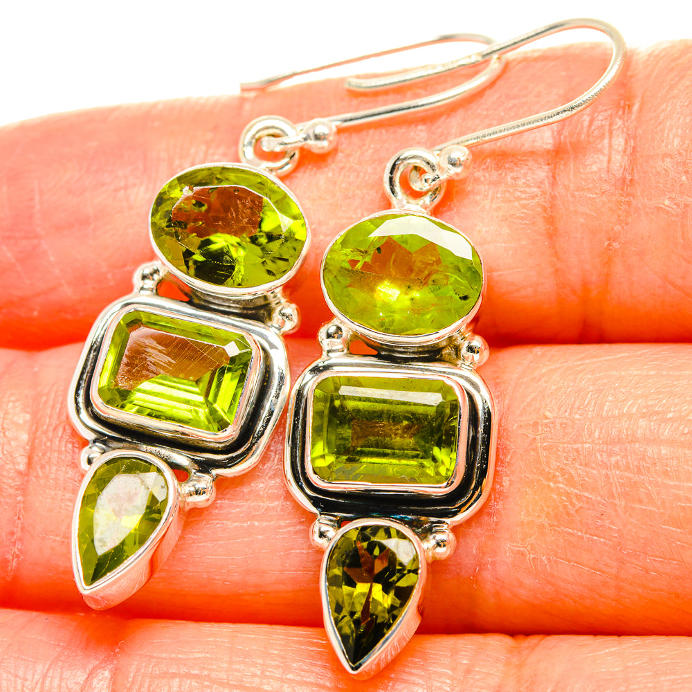 Peridot Earrings handcrafted by Ana Silver Co - EARR426504