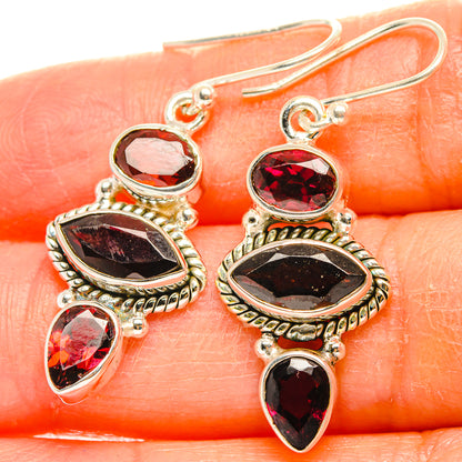 Garnet Earrings handcrafted by Ana Silver Co - EARR426513
