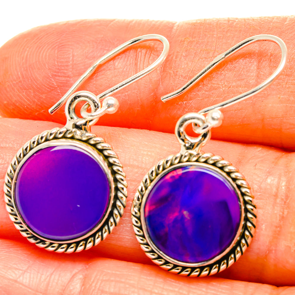 Aura Opal Earrings handcrafted by Ana Silver Co - EARR426517