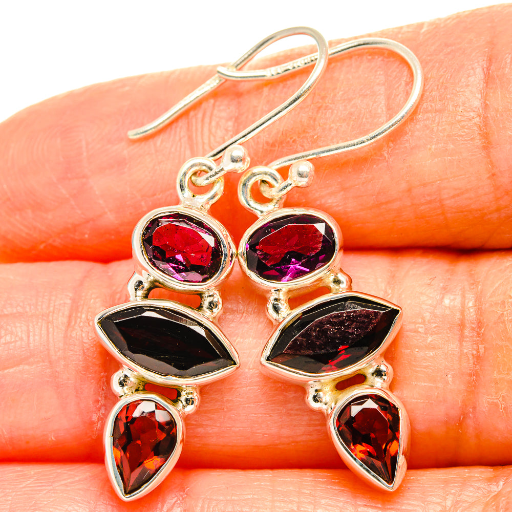 Garnet Earrings handcrafted by Ana Silver Co - EARR426518
