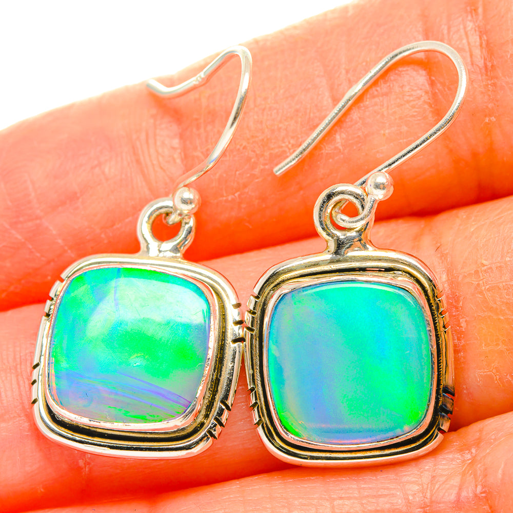 Aura Opal Earrings handcrafted by Ana Silver Co - EARR426521