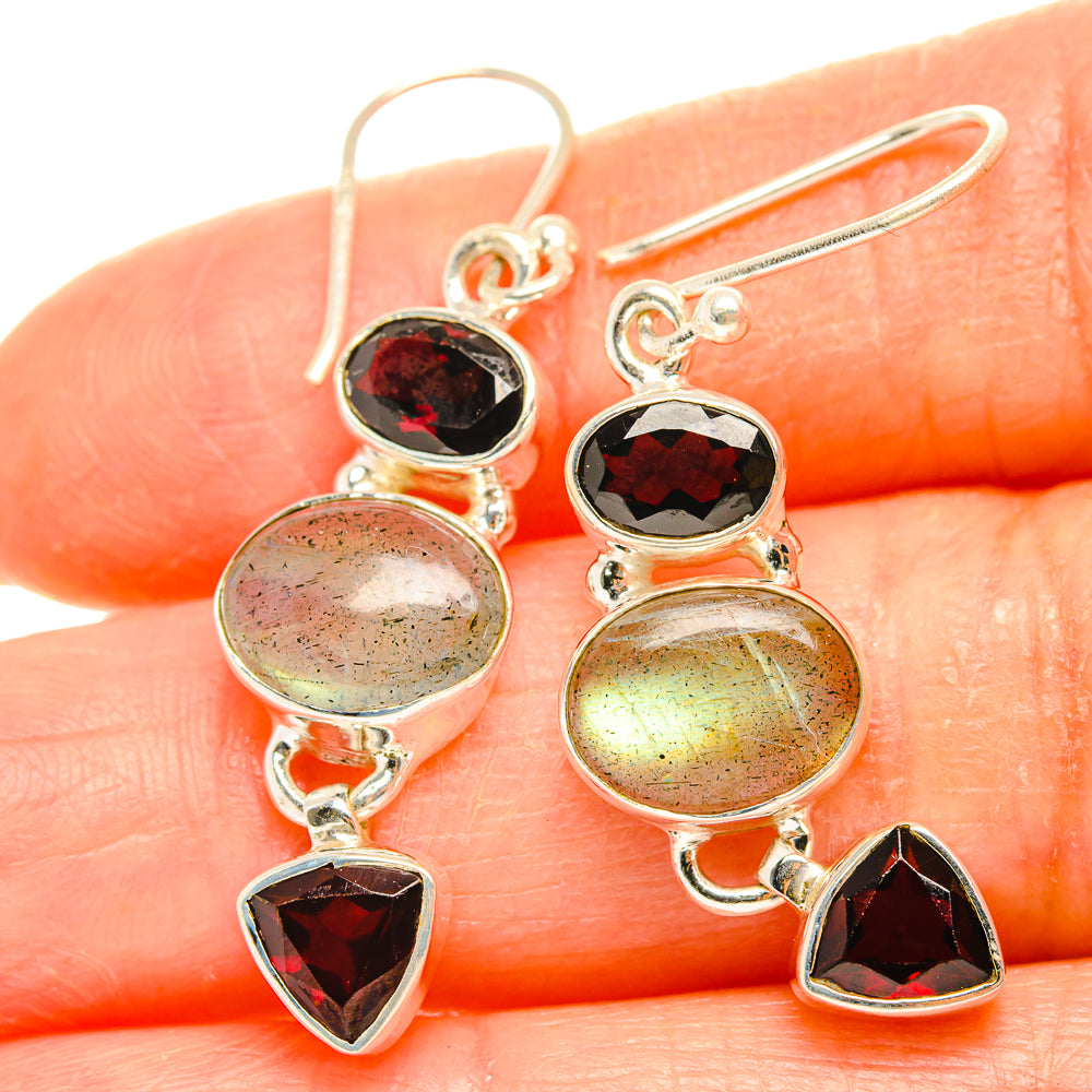 Labradorite Earrings handcrafted by Ana Silver Co - EARR426525