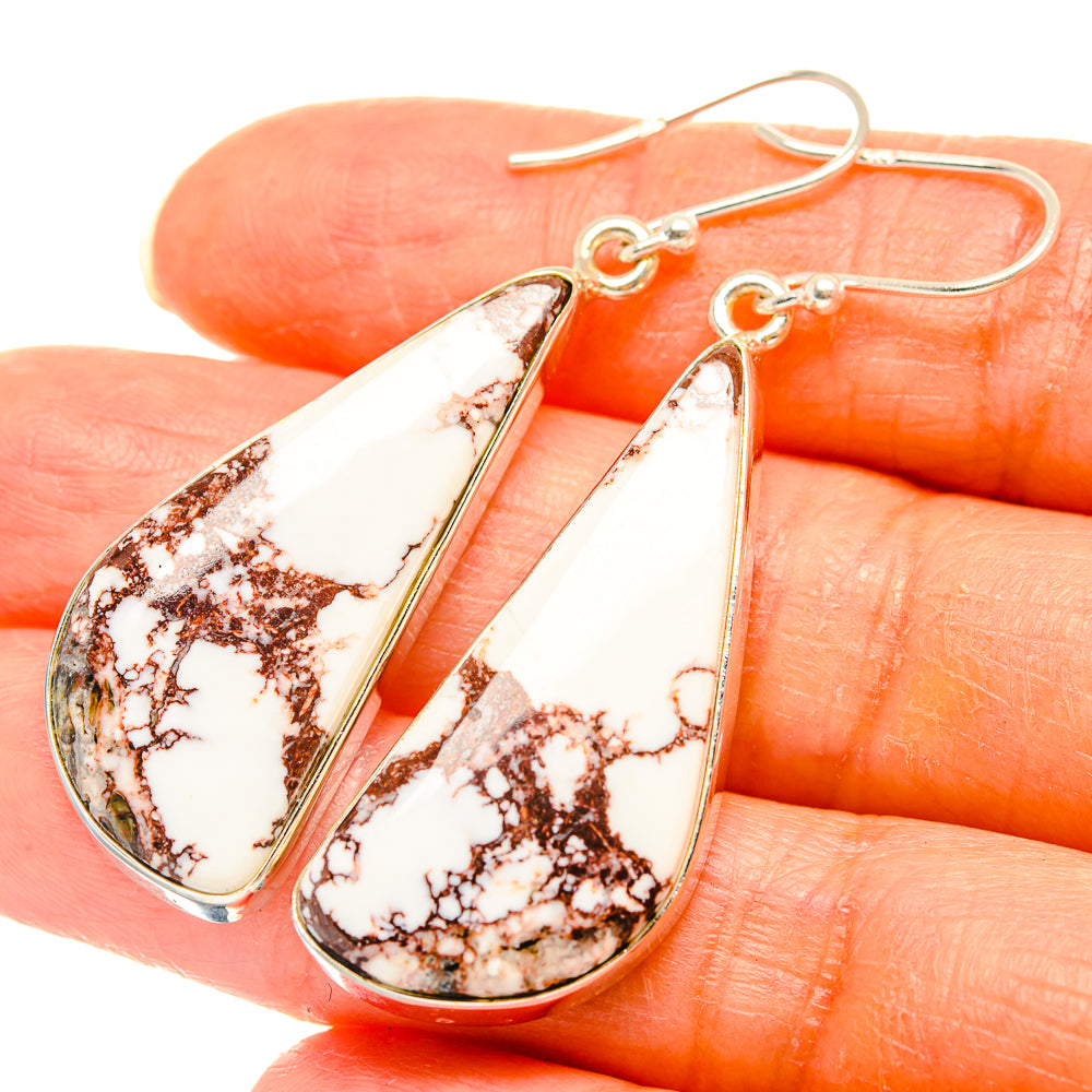 Wild Horse Jasper Earrings handcrafted by Ana Silver Co - EARR426527