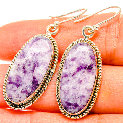 Lepidolite Earrings handcrafted by Ana Silver Co - EARR426531