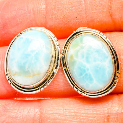 Larimar Earrings handcrafted by Ana Silver Co - EARR426540
