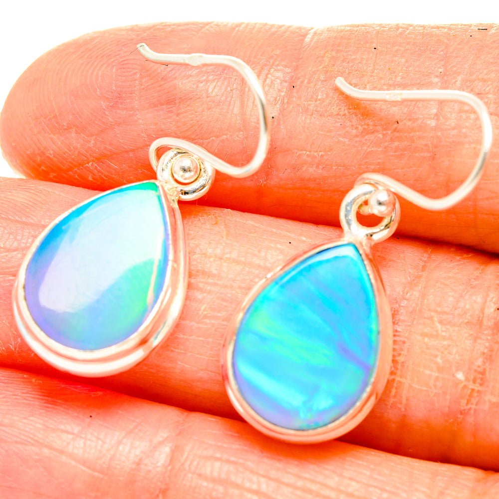 Aura Opal Earrings handcrafted by Ana Silver Co - EARR426544