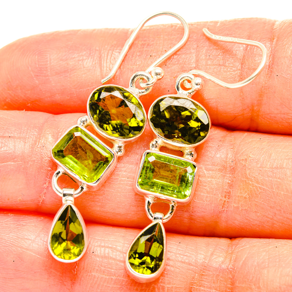 Peridot Earrings handcrafted by Ana Silver Co - EARR426549