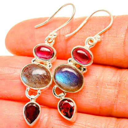Labradorite Earrings handcrafted by Ana Silver Co - EARR426551