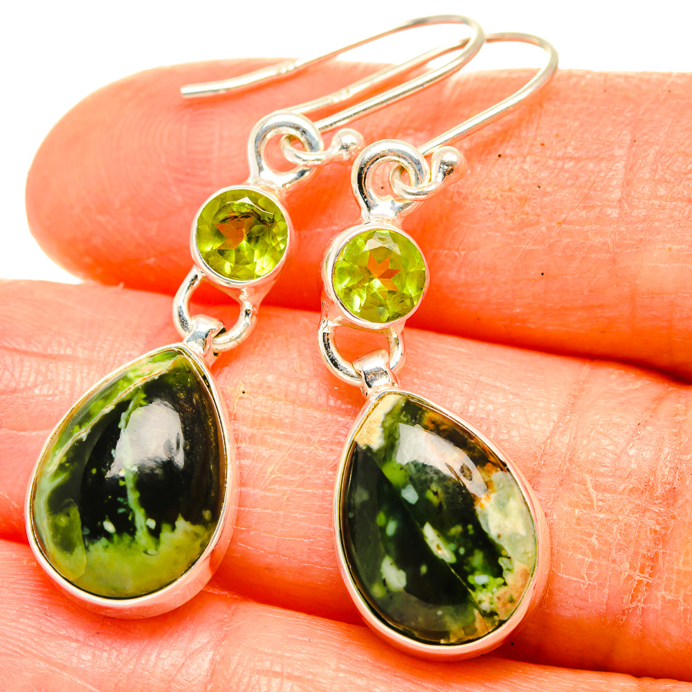 Rainforest Opal Earrings handcrafted by Ana Silver Co - EARR426565