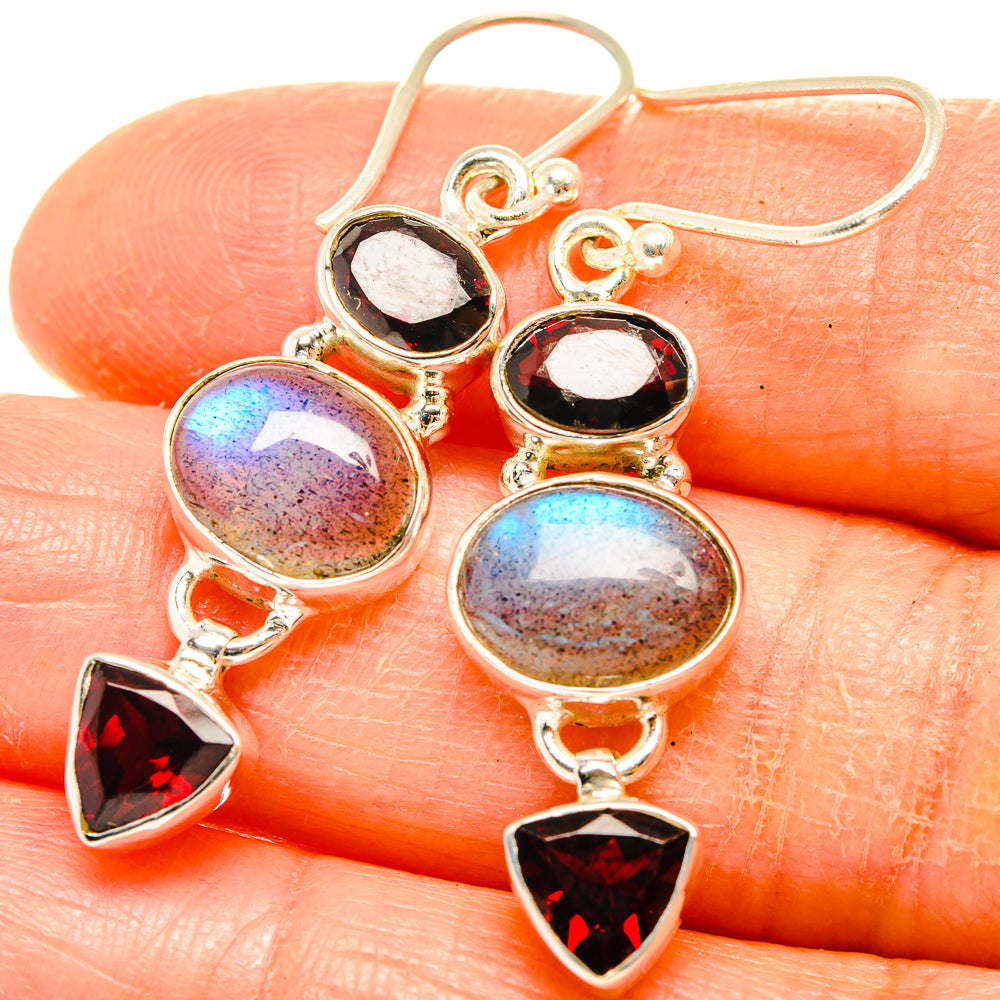 Labradorite Earrings handcrafted by Ana Silver Co - EARR426569