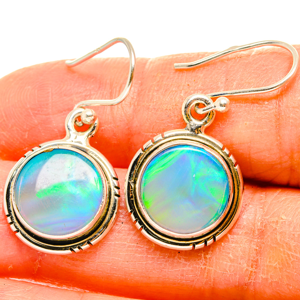 Aura Opal Earrings handcrafted by Ana Silver Co - EARR426576