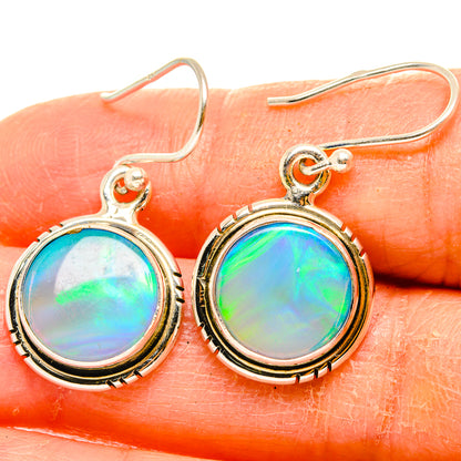 Aura Opal Earrings handcrafted by Ana Silver Co - EARR426576