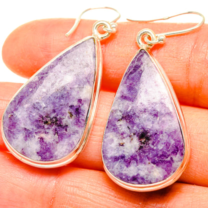 Lepidolite Earrings handcrafted by Ana Silver Co - EARR426583